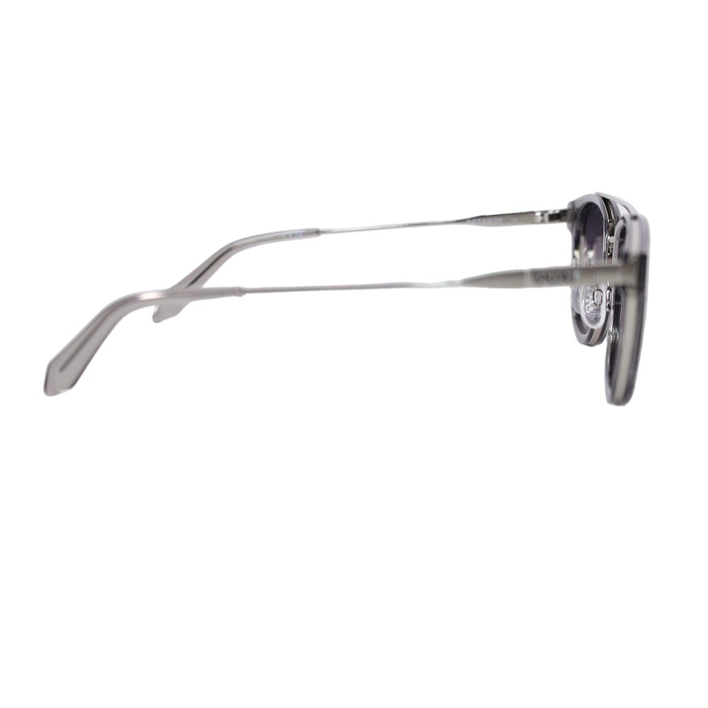 Quay Australia GETAWAY Metal Round Sunglasses - Grey/Smoke - NWT - Picture 10 of 15